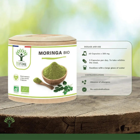 Organic Moringa food supplement 