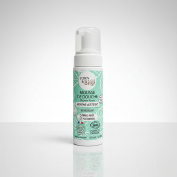رغوة استحمام عضوية برائحة النعناع الأخضر – مُعتمدة عضويًا | بورن تو بيو فيشي