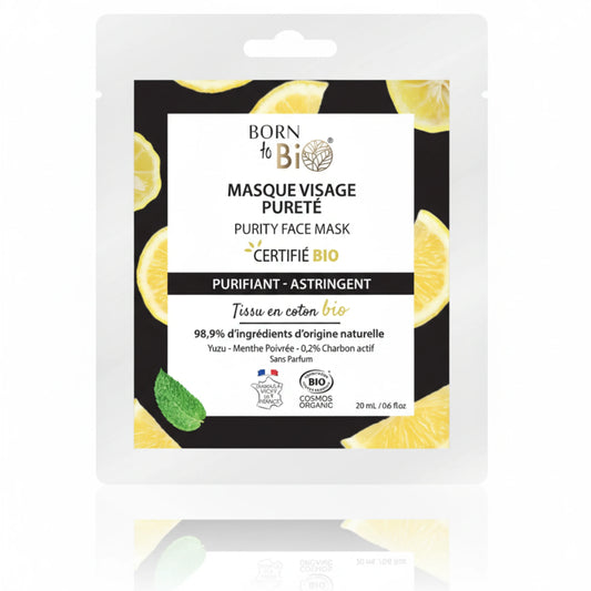 Organic Purity Cotton Face Mask – Made in Vichy, France | Born to Bio Vichy