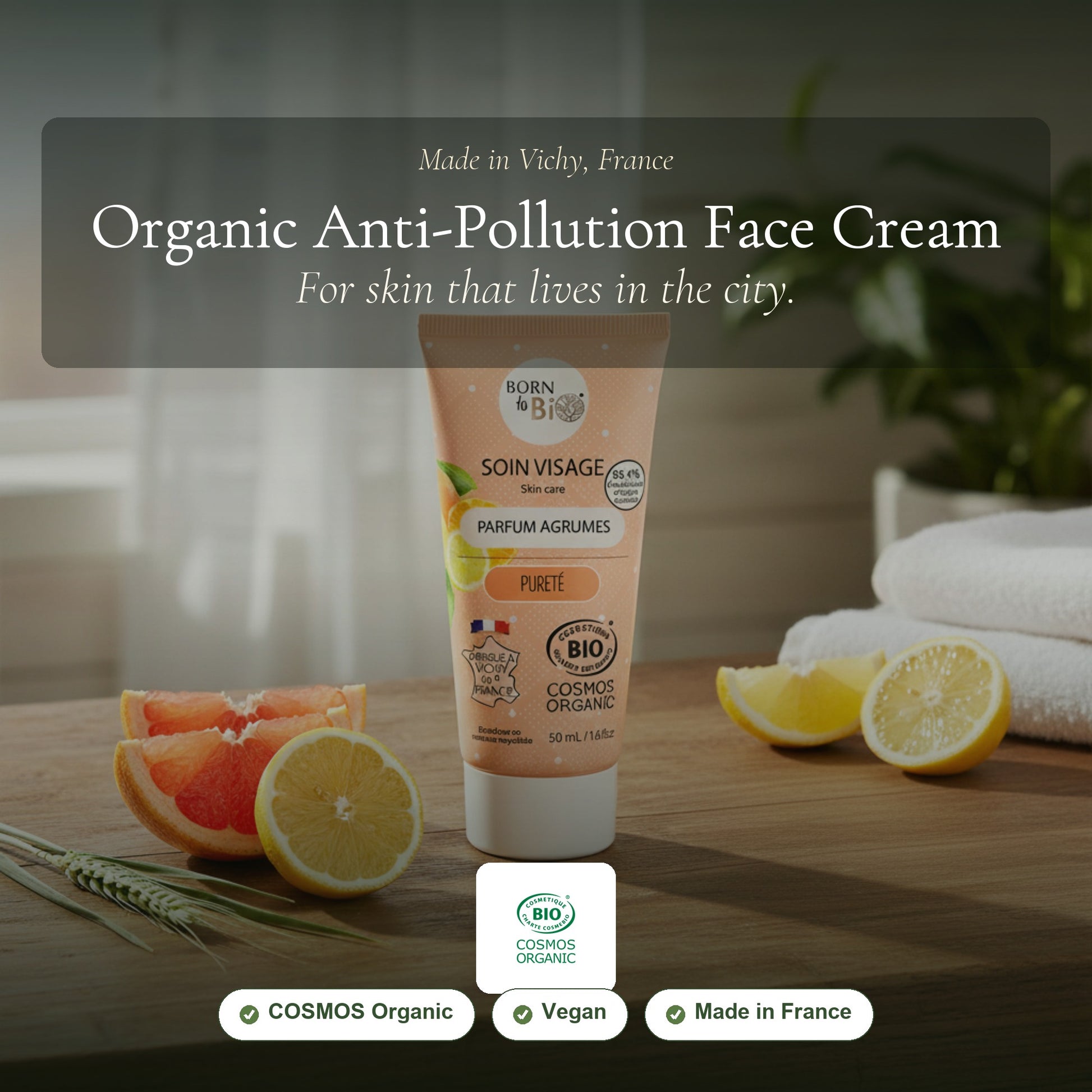 Organic Citrus Anti-Pollution Face Cream – slide 1