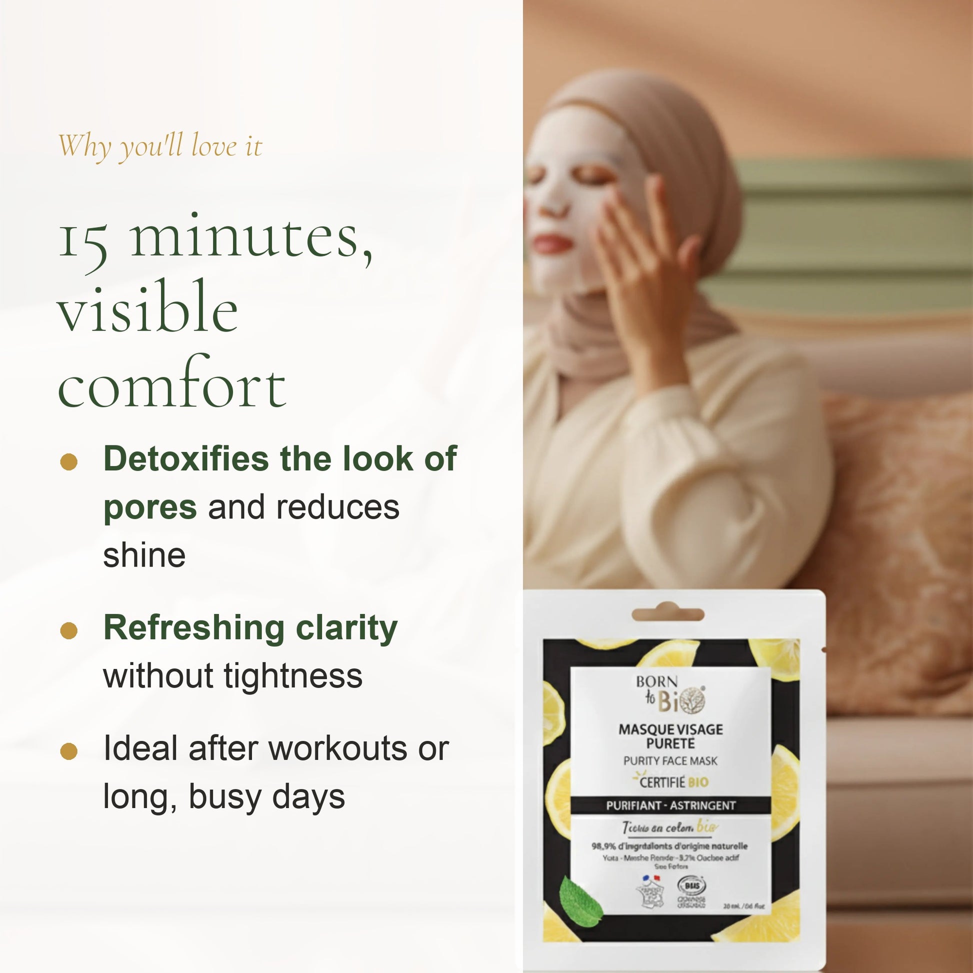 Organic Purity Cotton Face Mask – slide 2