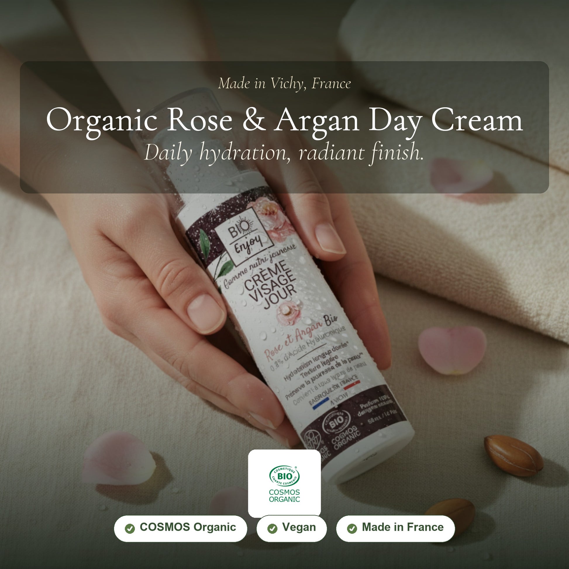 Organic Rose & Argan Day Cream – slide 1