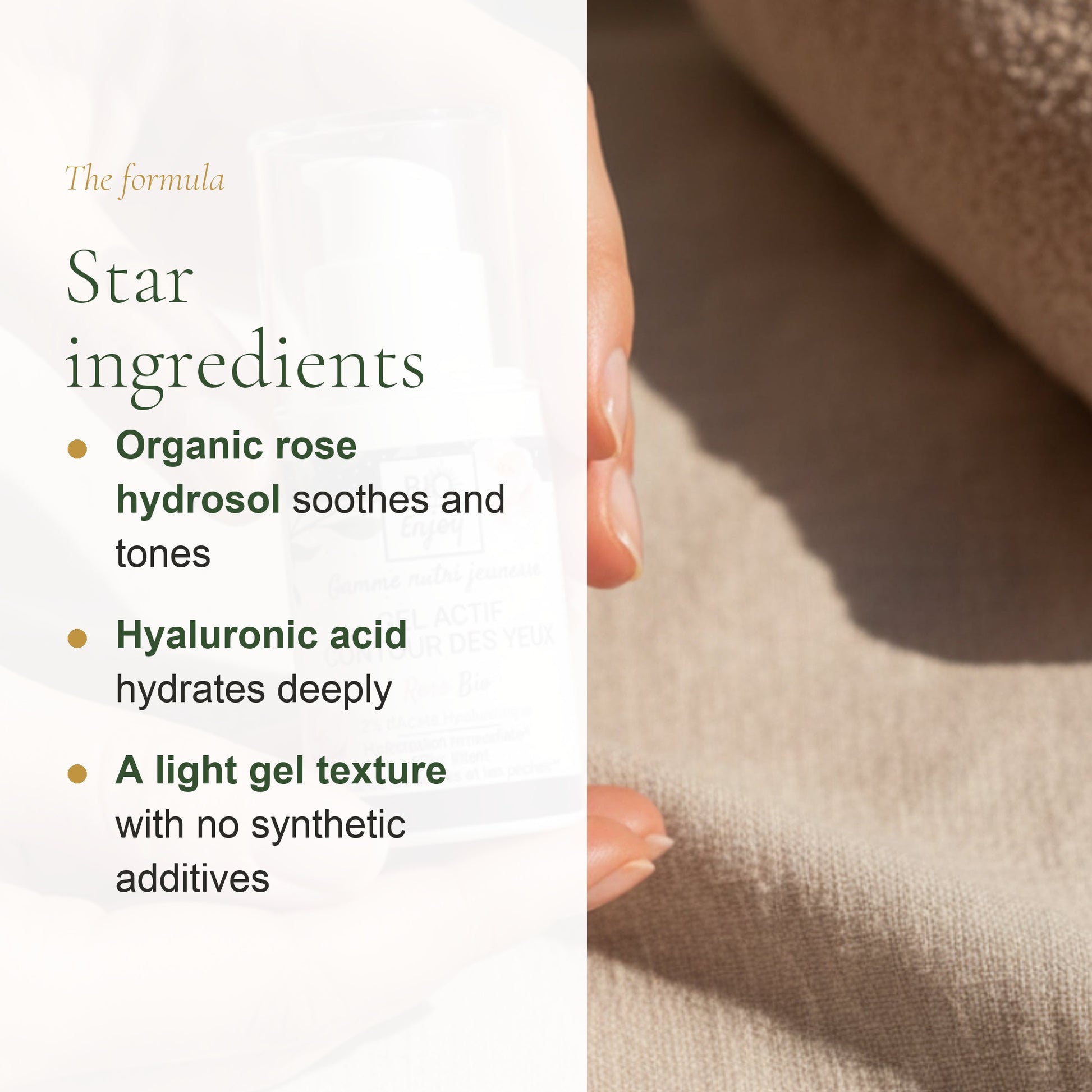 Organic Rose & Argan Eye Contour Gel – slide 3