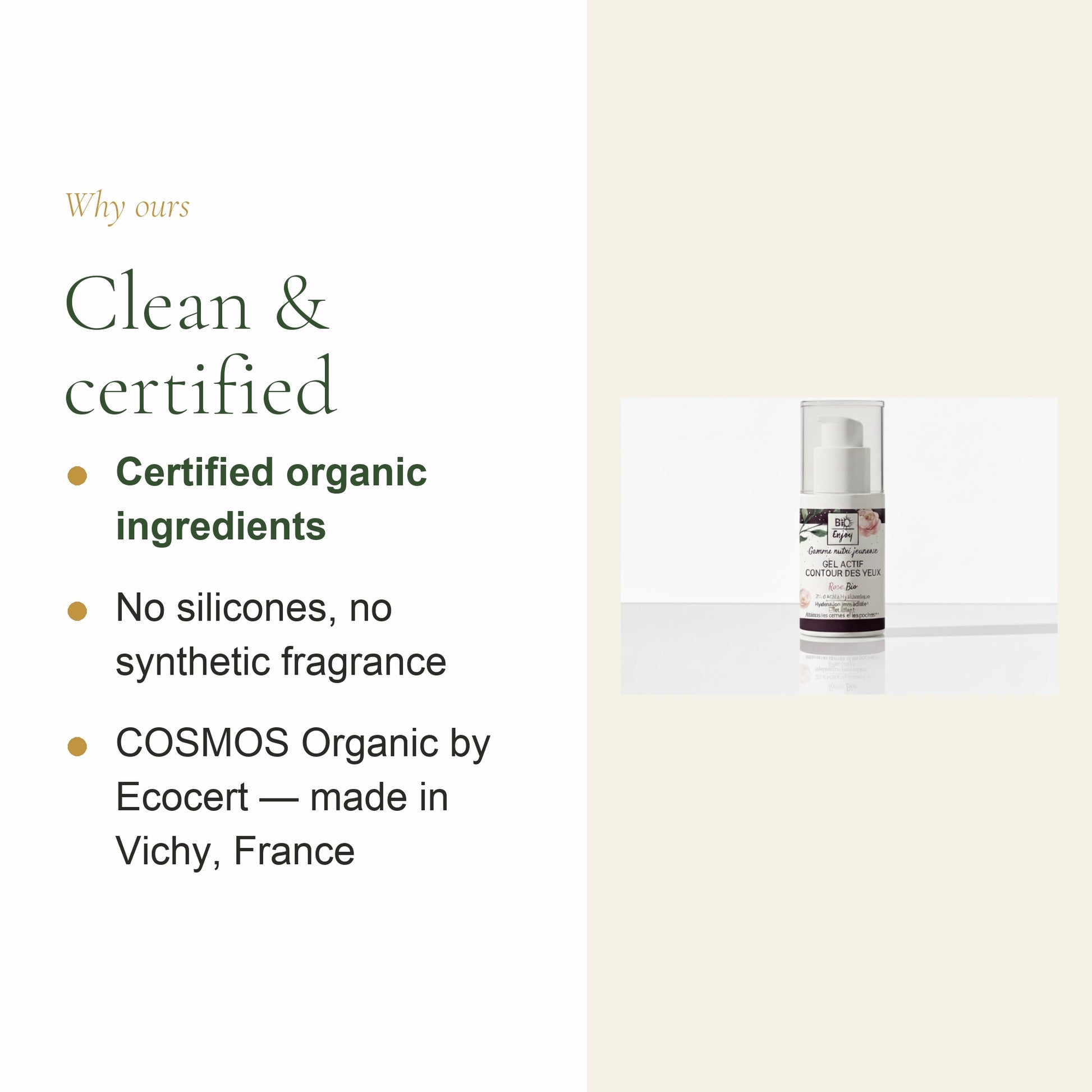 Organic Rose & Argan Eye Contour Gel – slide 4
