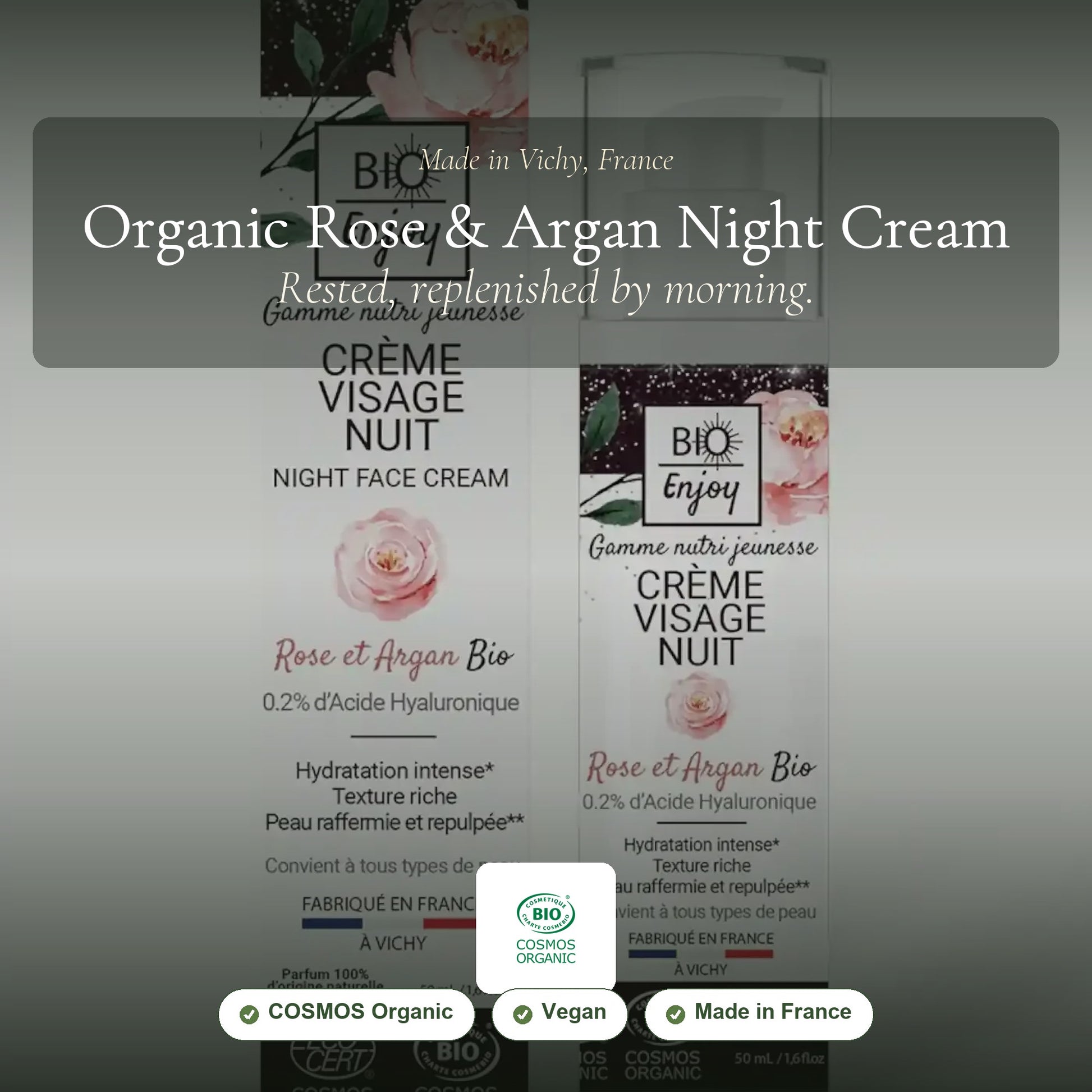 Organic Rose & Argan Night Cream – slide 1