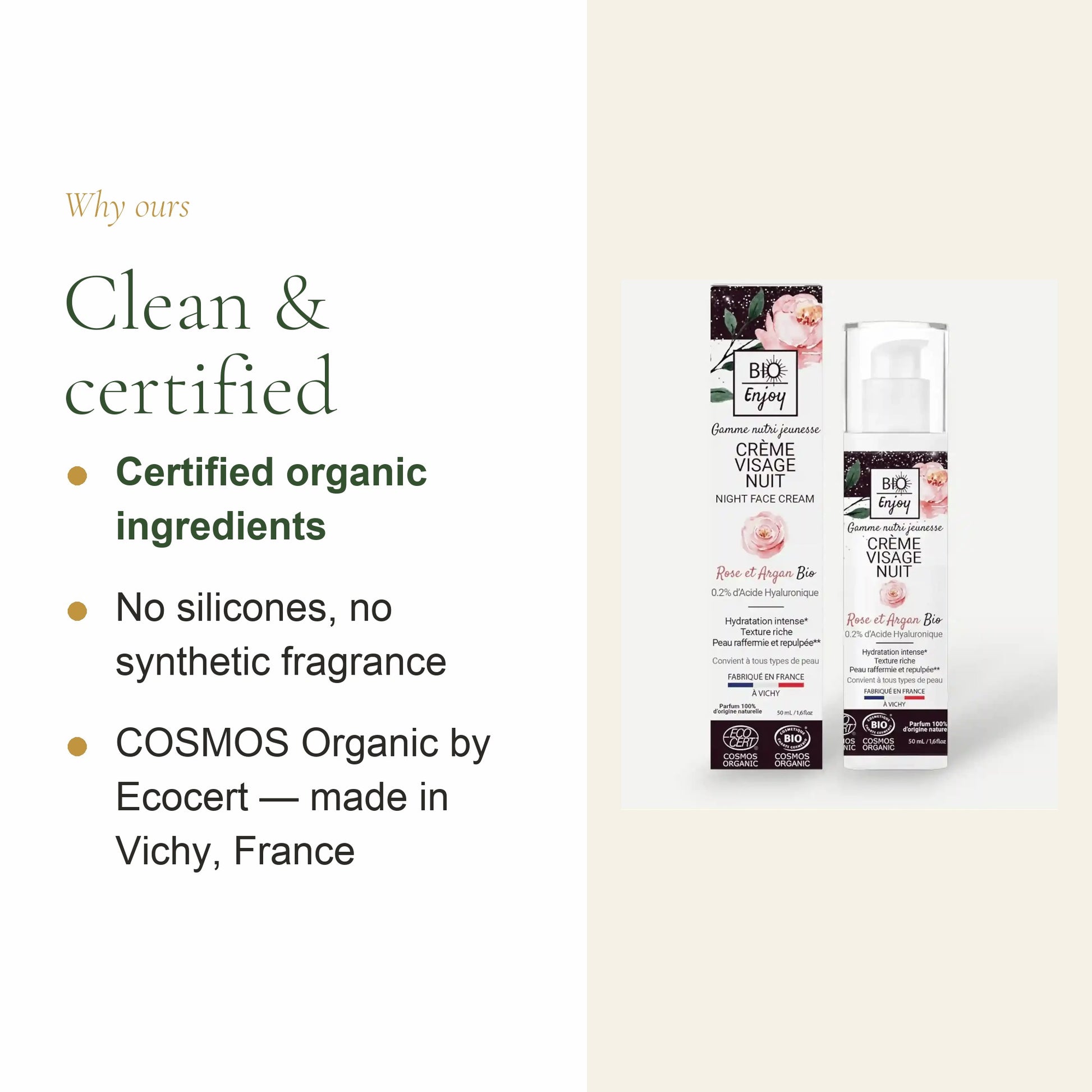 Organic Rose & Argan Night Cream – slide 4
