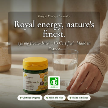 [EN] Freeze-Dried Organic Royal Jelly Supplement – Hero slide