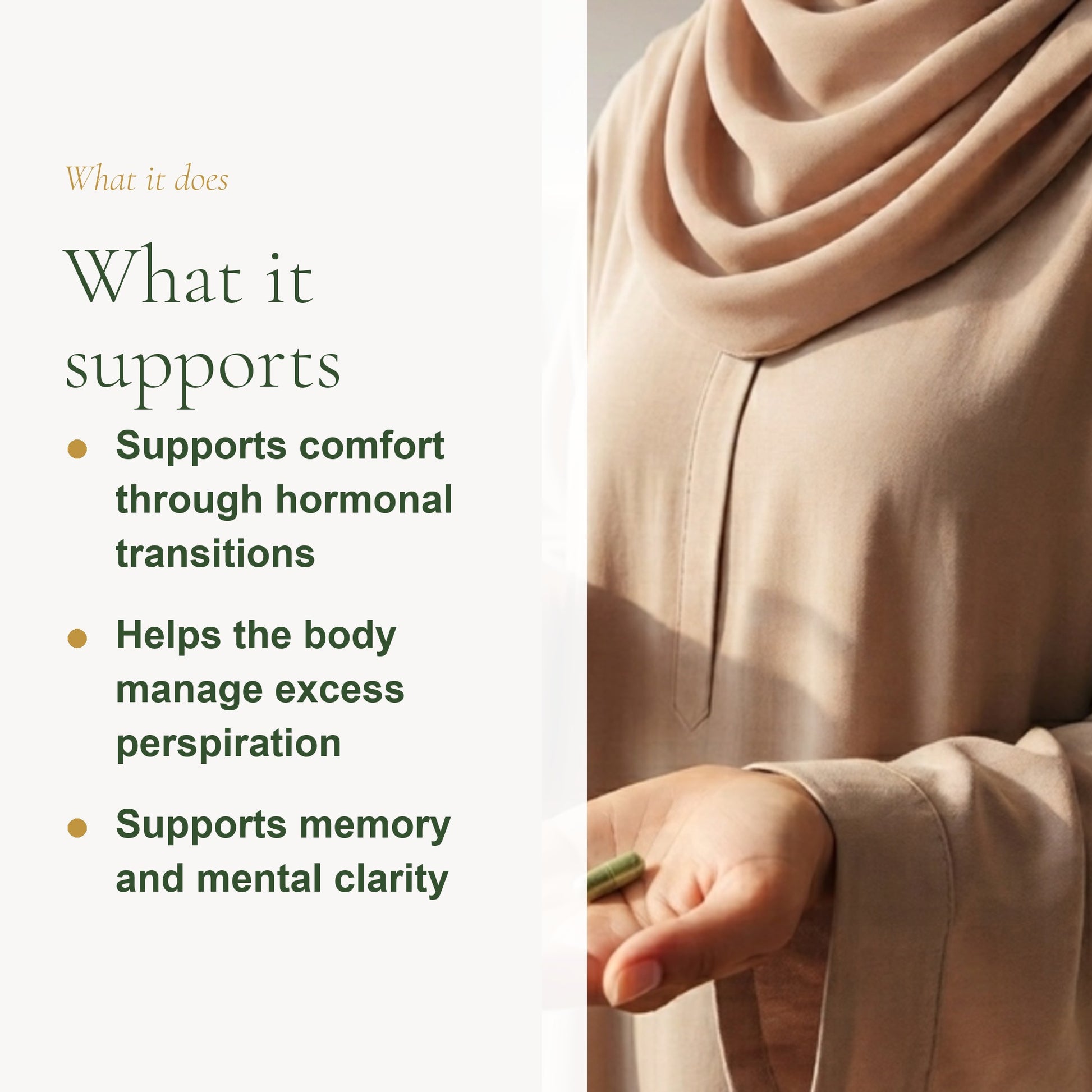 Organic Sage Supplement – Supports Hormonal Balance & Menstrual Comfort – slide 2