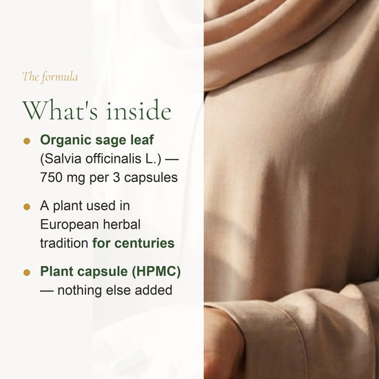 Organic Sage Supplement – Supports Hormonal Balance & Menstrual Comfort – slide 3