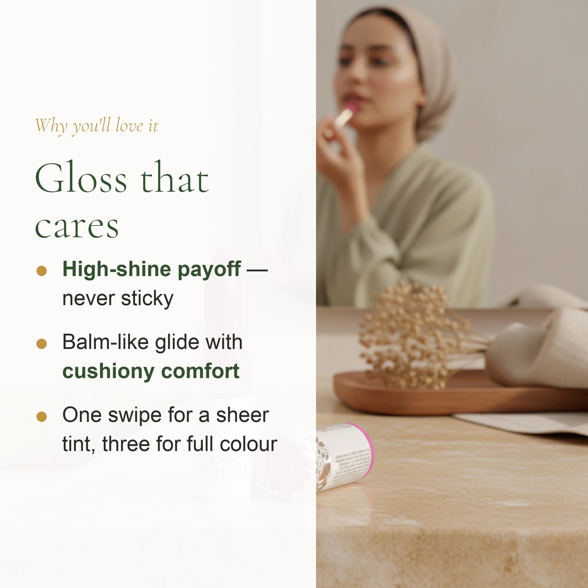Certified Organic Shiny Lipstick – Nourishing Plant Oils – slide 2