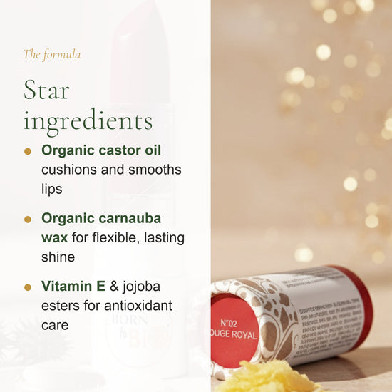Certified Organic Shiny Lipstick – Nourishing Plant Oils – slide 3