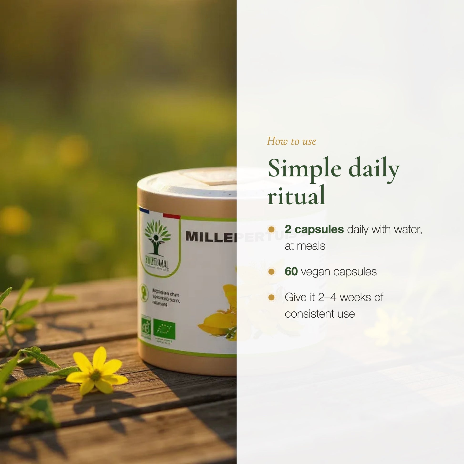 Organic St. John's Wort mood-balance supplement (slide 5)