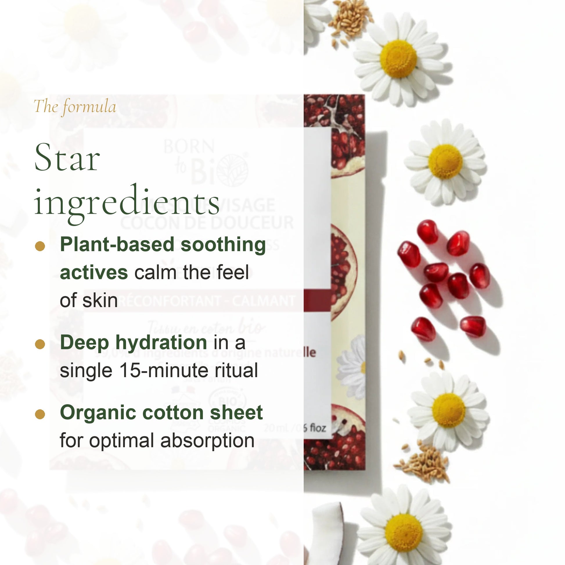 Organic Cotton Soothing Care Face Mask – slide 3