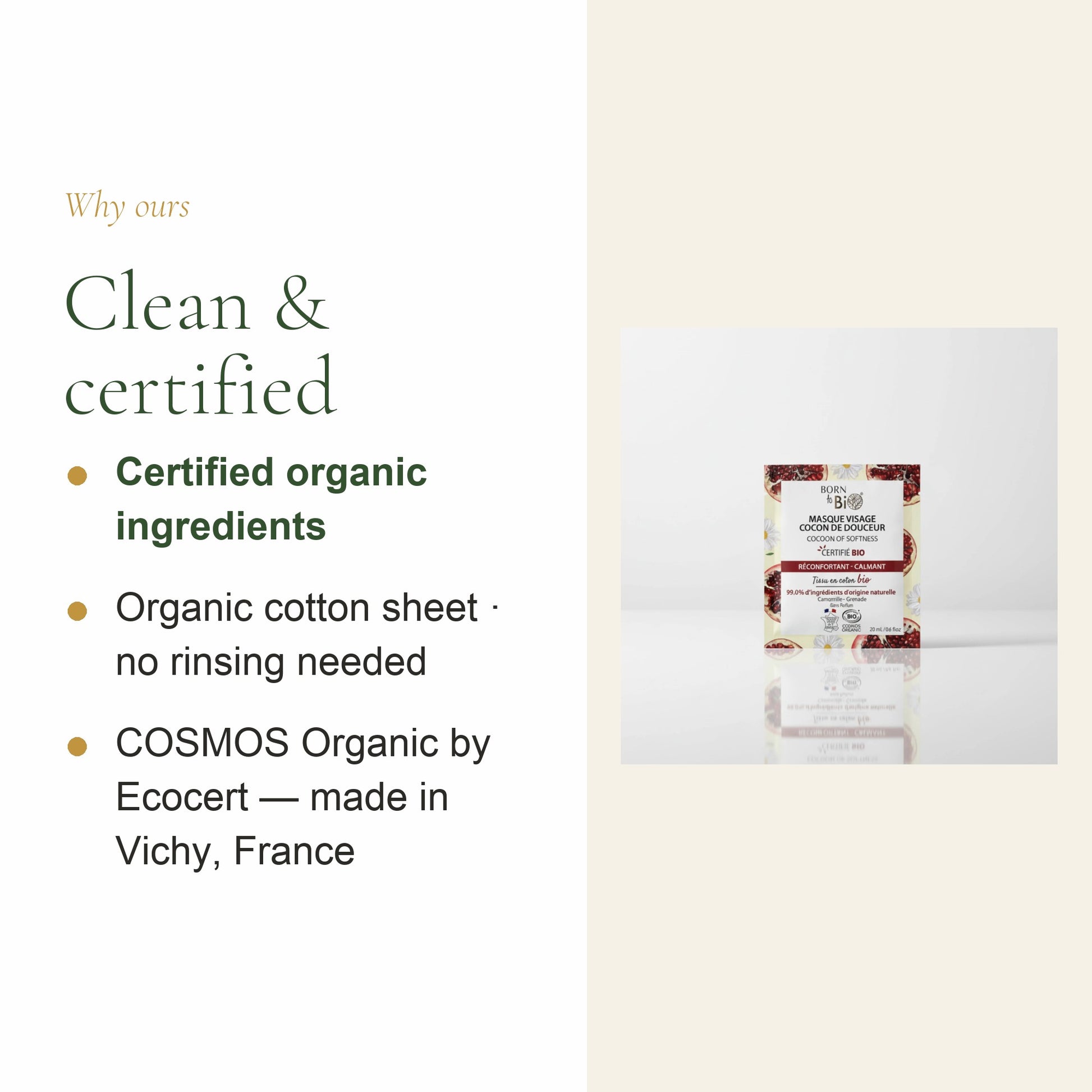 Organic Cotton Soothing Care Face Mask – slide 4