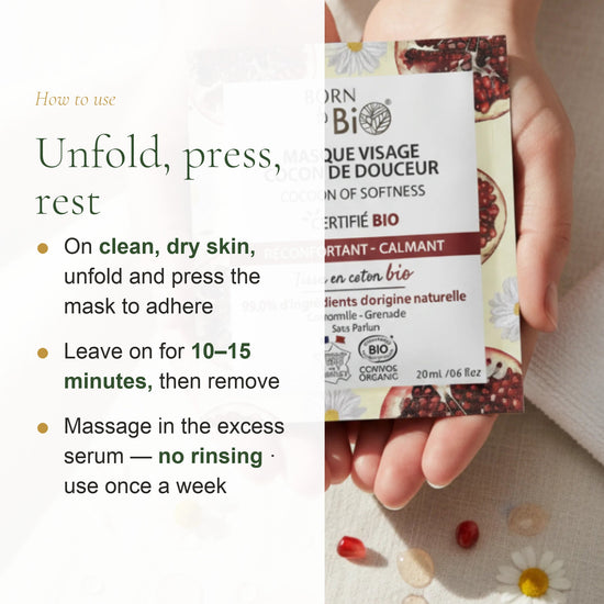 Organic Cotton Soothing Care Face Mask – slide 6