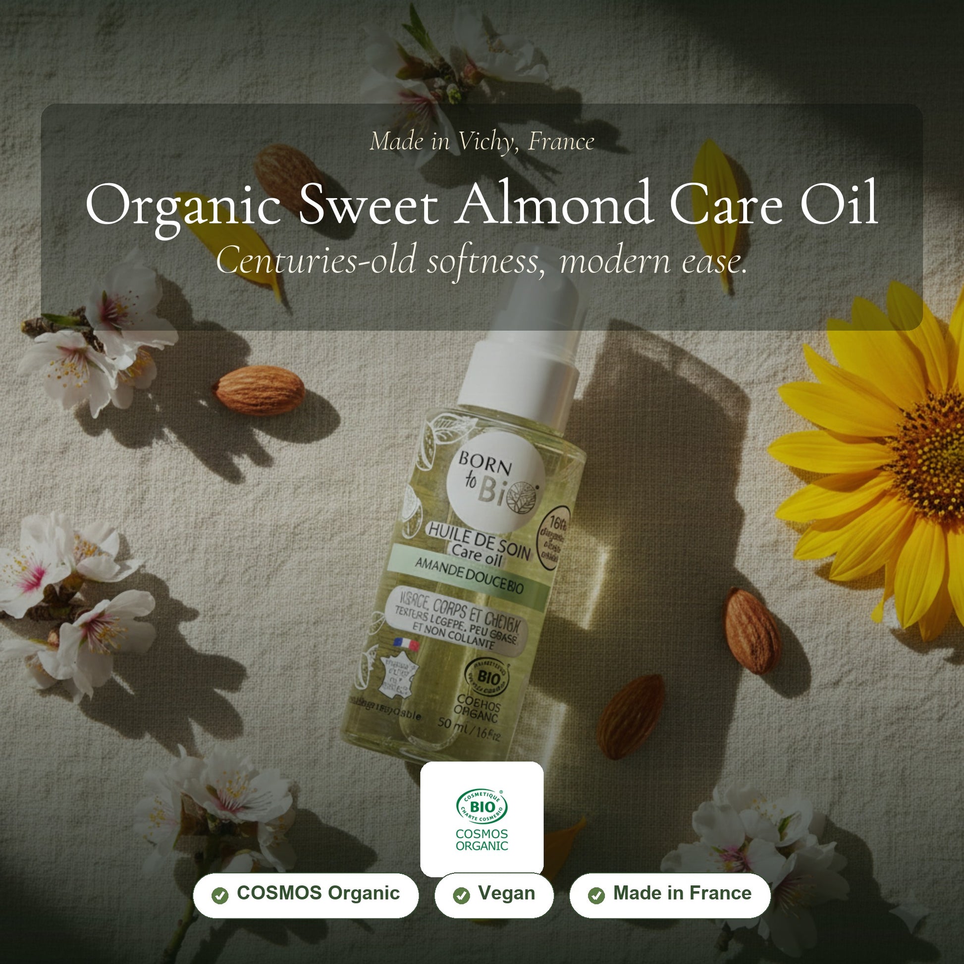 Organic Sweet Almond Care Oil – slide 1