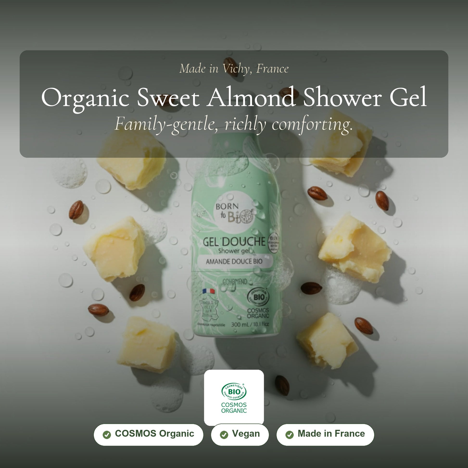 Organic Sweet Almond Shower Gel – slide 1