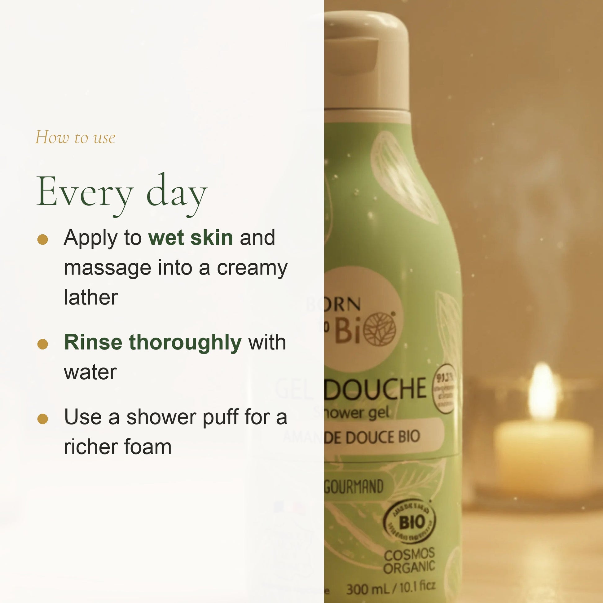 Organic Sweet Almond Shower Gel – slide 6