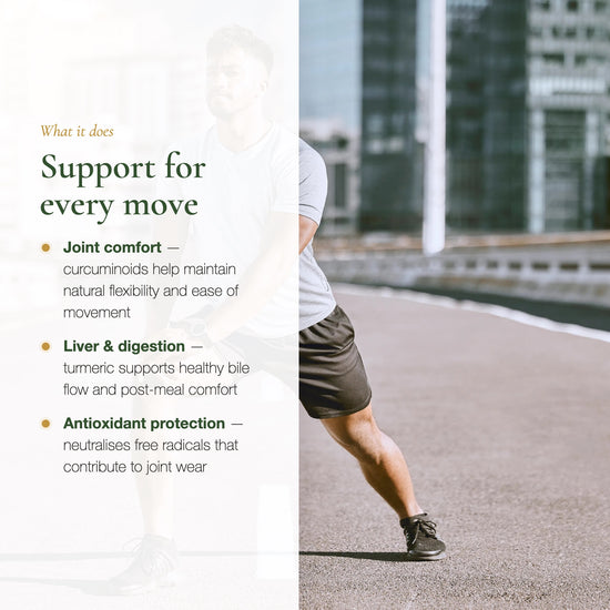 Organic turmeric joint comfort flexibility supplement (slide 2)