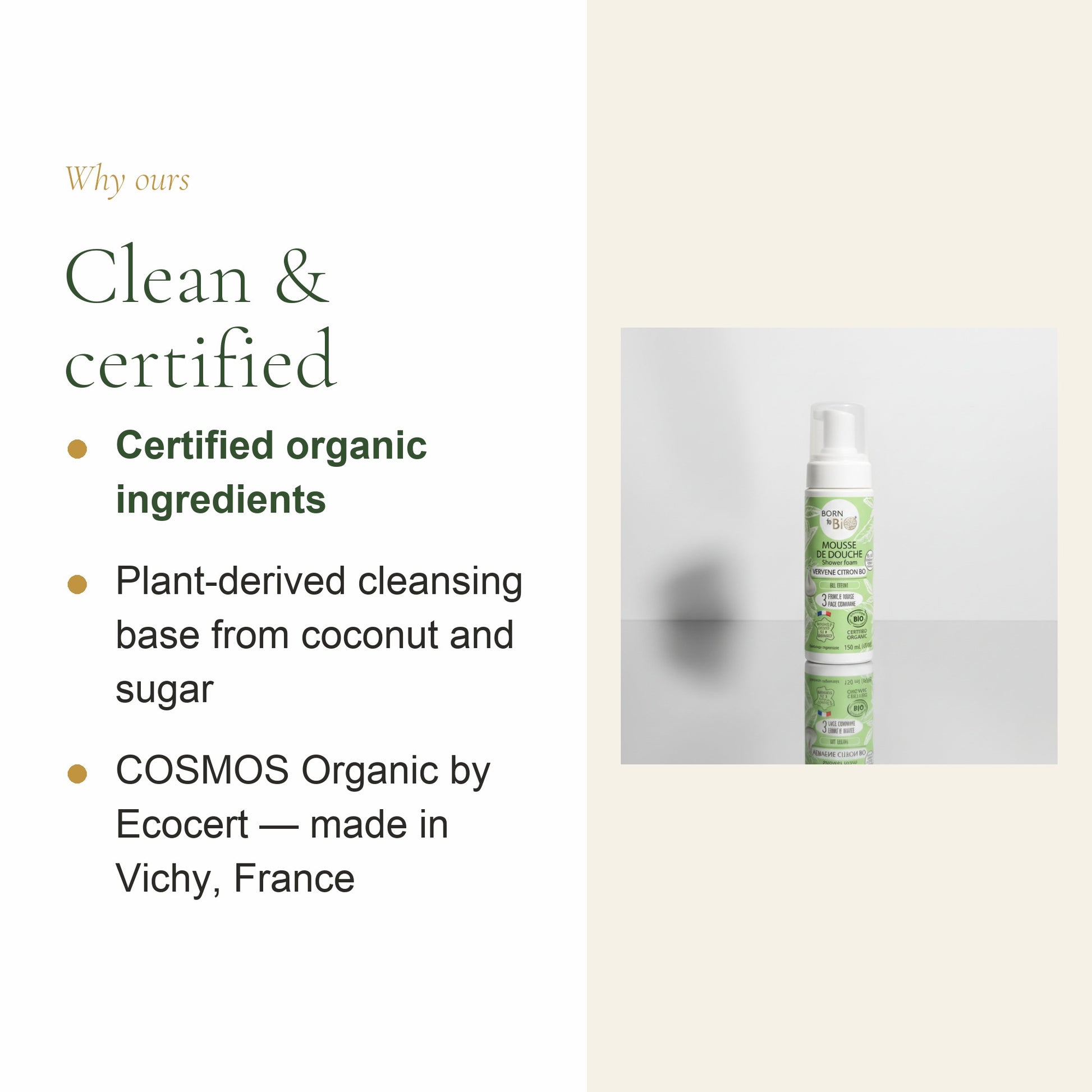 Organic Verbena Lemon Shower Foam – slide 4