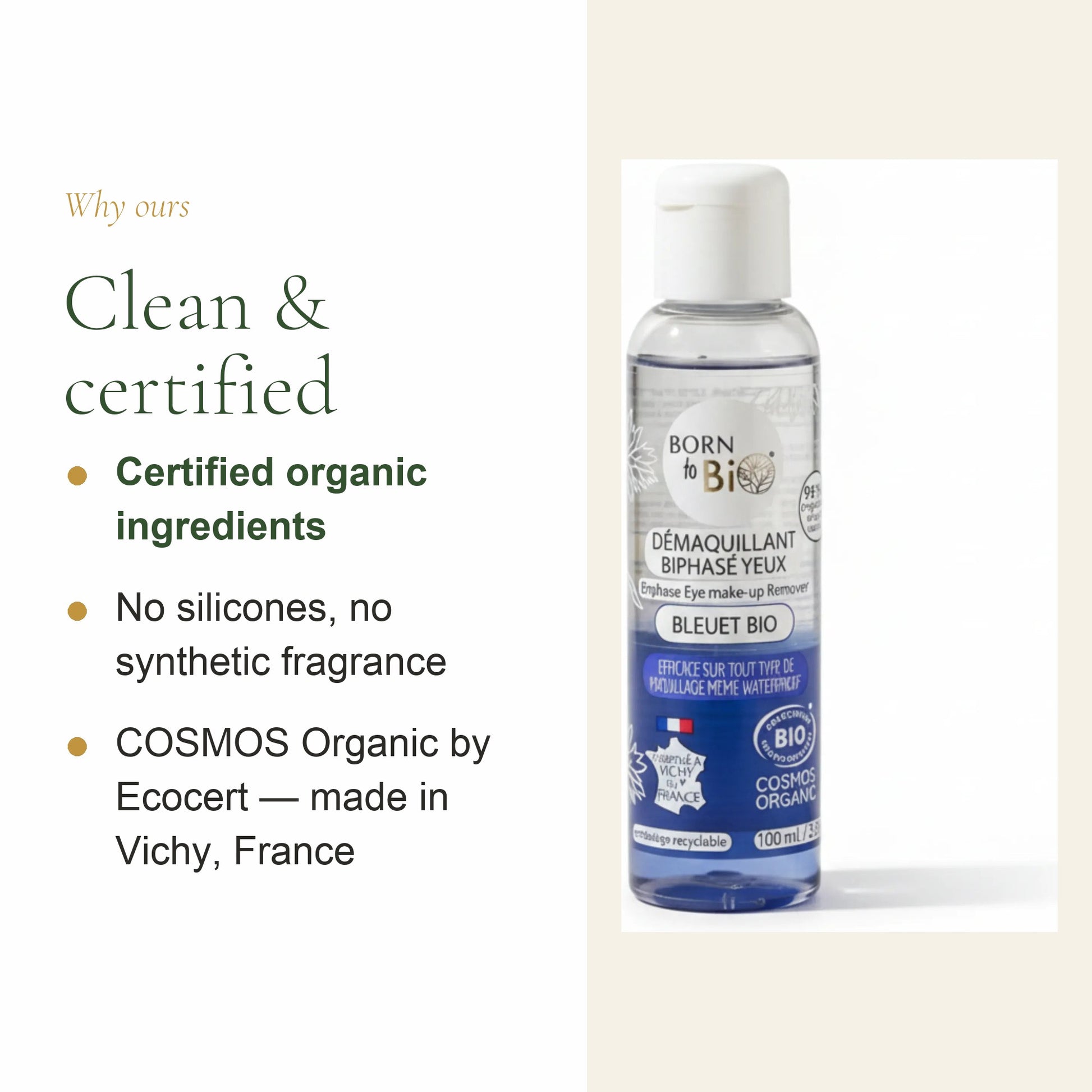Certified Organic Waterproof Eye Makeup Remover – slide 4