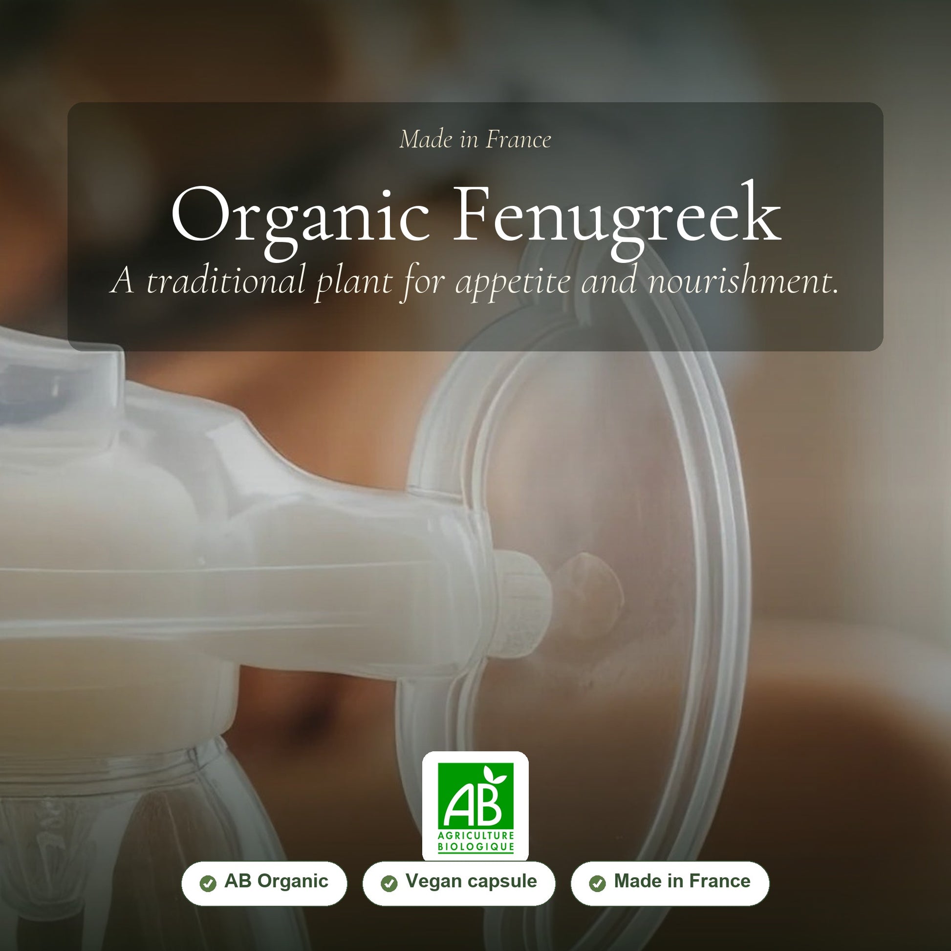 Fenugreek Organic Supplement – Supports Appetite, Nutrition Balance & Lactation – slide 1